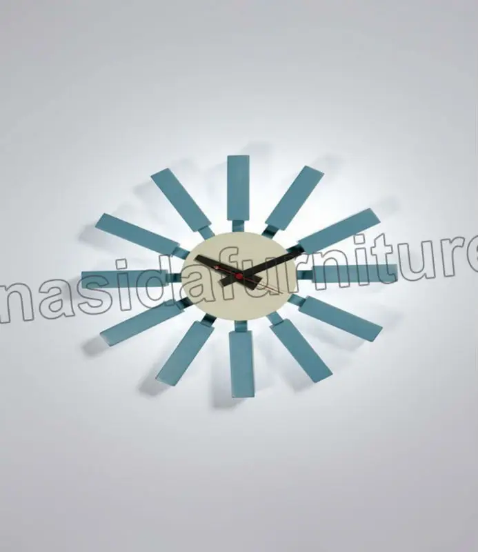 nd515 джордж нельсон синий блок часы