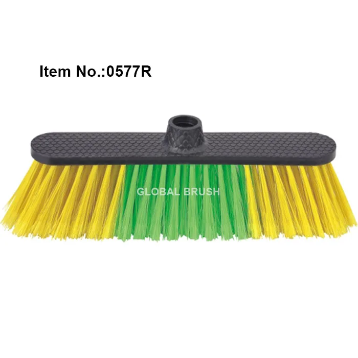 HQ0577R Doha market with PVC coated wooden stick cheapest plastic broom