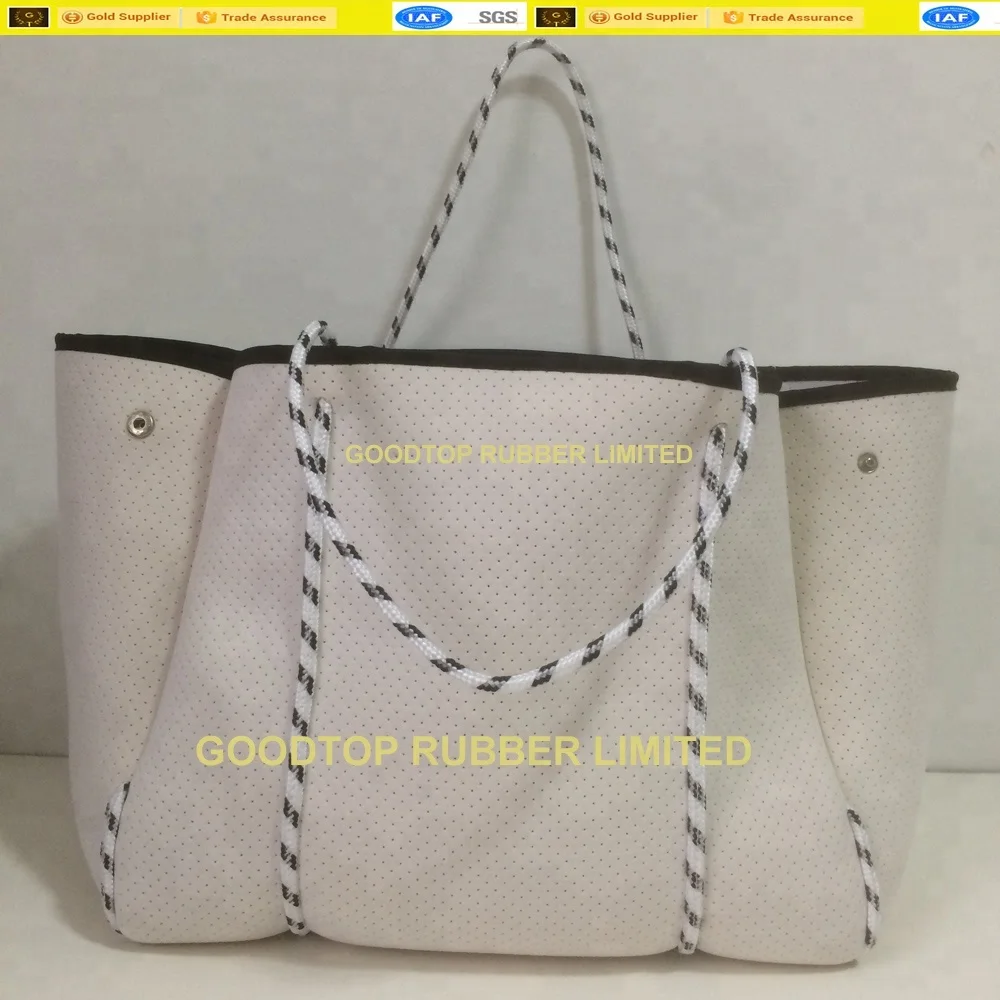 Perforated Neoprene Women Lady Fashional Handbags Customized