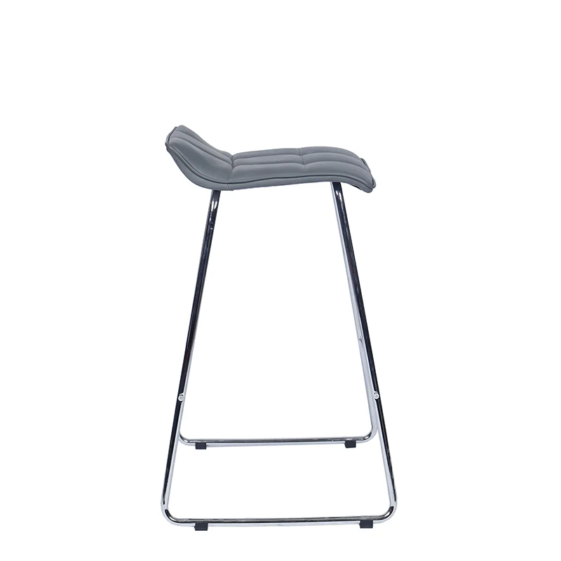  Недорогой Современный барный стул с 4 ножками из искусственной кожи для высокой стойки