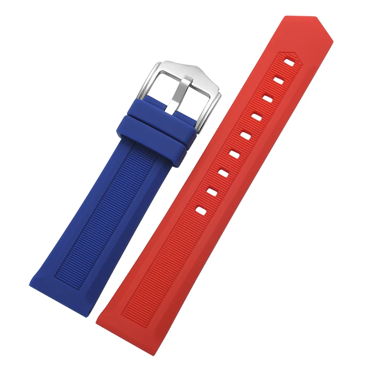 
Ready to ship amazon hot sell 16mm18mm 20mm 19mm 20mm 21mm 22mm 24mm universal Silicone Rubber Watch Strap 