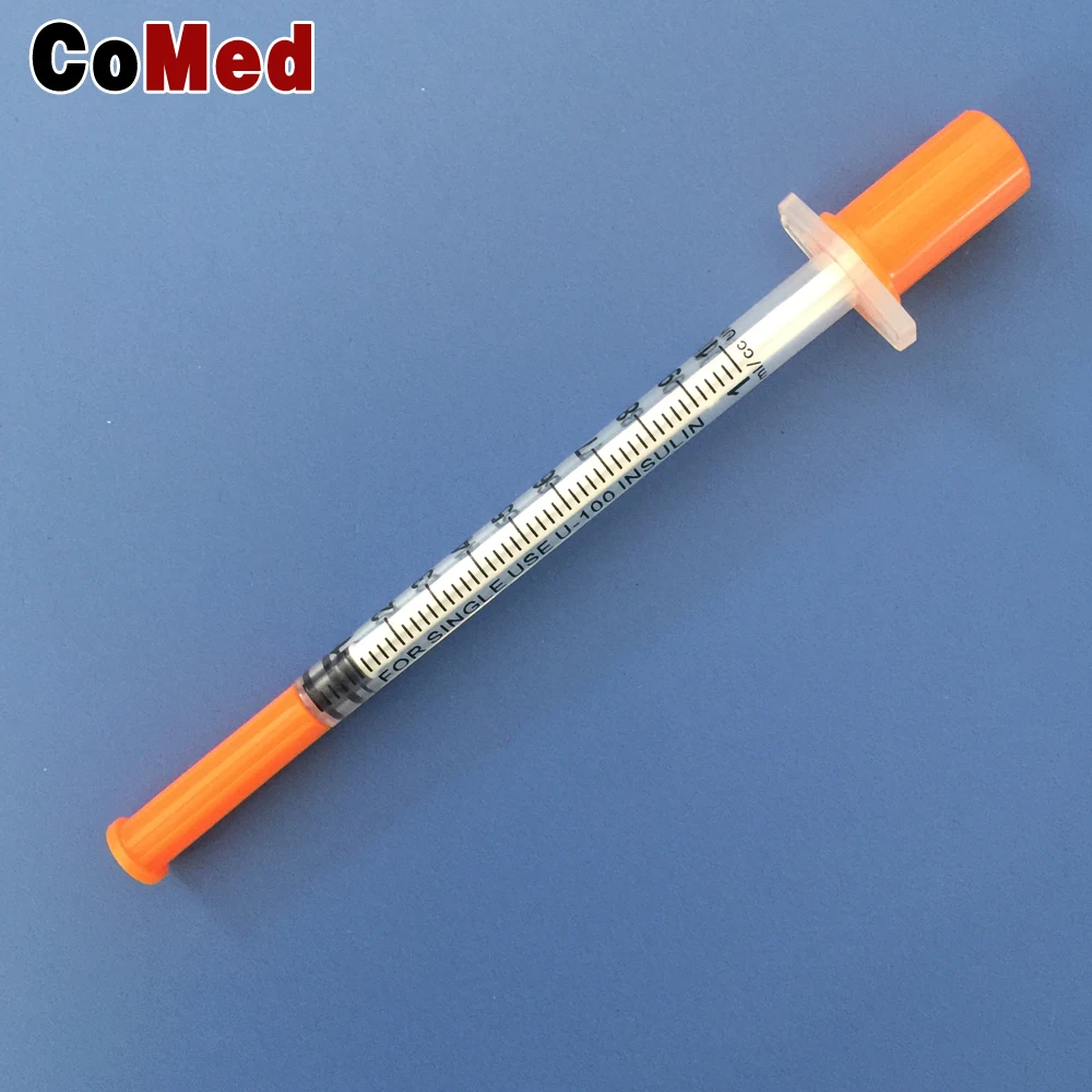 Wholesale sterile colored syringe with needle for single use