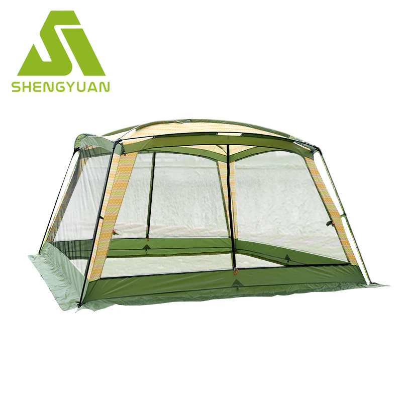 
Luxury Large Screen House Tent & Room Canopy Tent With Mesh Side Wall Big Family Tents For Camping 