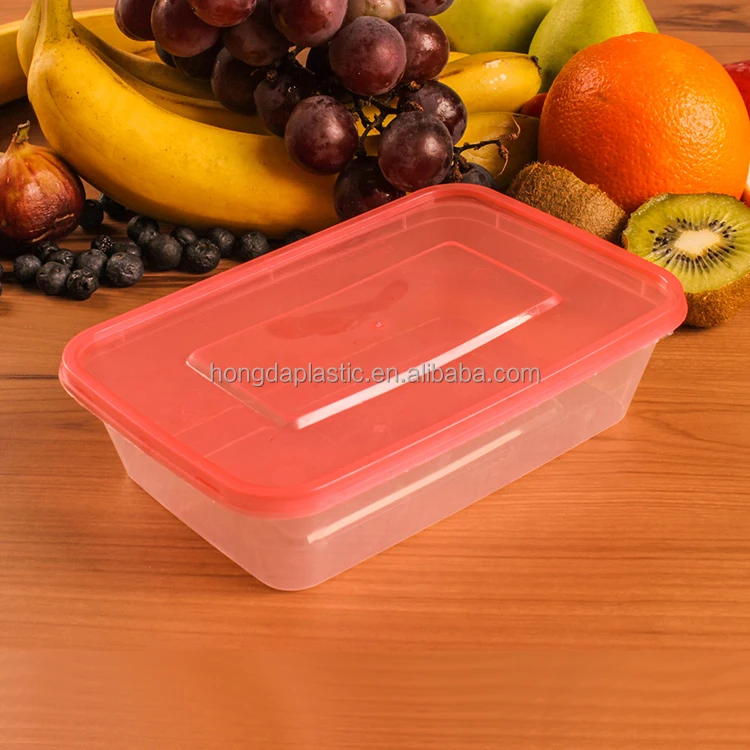 750ML  Wholesale Color Takeaway Disposable Plastic Food Container