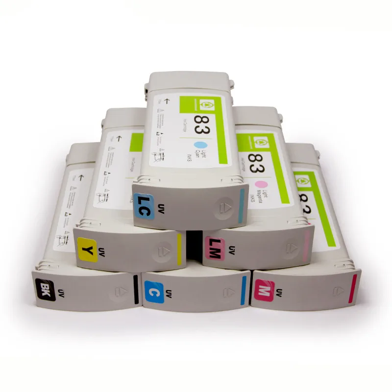 OCBESTJET 680-ML для HP 83 УФ картридж с пигментными чернилами для HP 5500 5500ps 5000 5000ps УФ-принтера 100% подходит к OEM