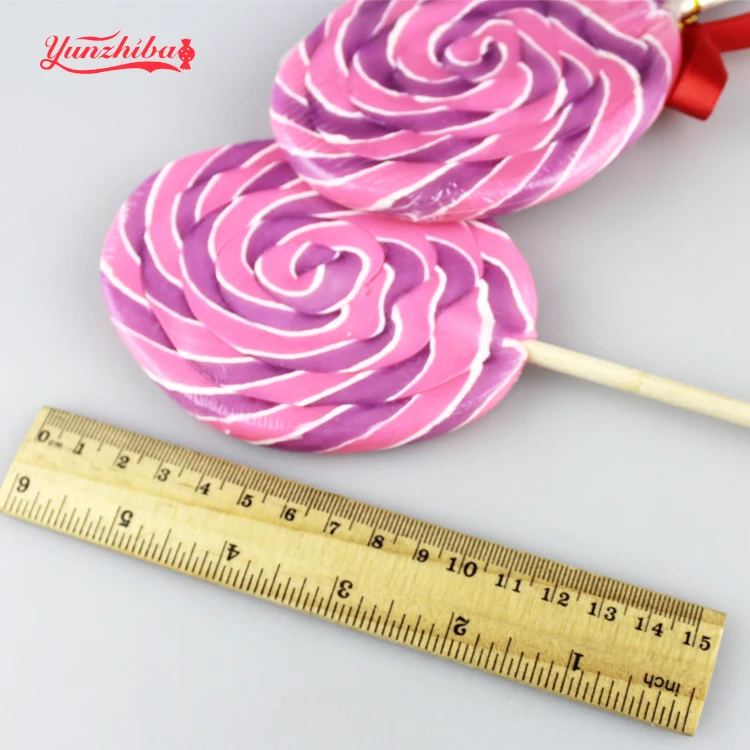 Wholesale Big Easter Egg Shaped SwirlL lollipops In Hard Candies
