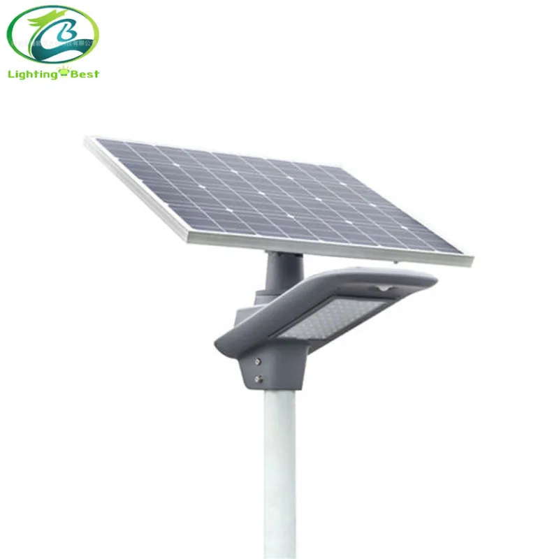 Светодиодный уличный светильник «Все в одном» на солнечной батарее, 40 Вт, с пассивным инфракрасным макроволновым датчиком движения
