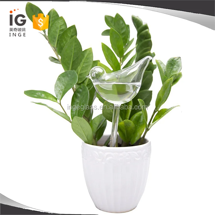 Bird-shaped House Plant Self Watering System Glass Aqua Globes
