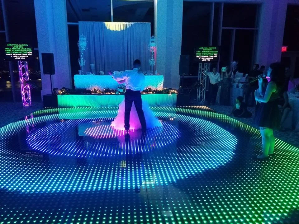 Беспроводное закаленное стекло высокого качества Rgb Led волшебный танцпол для