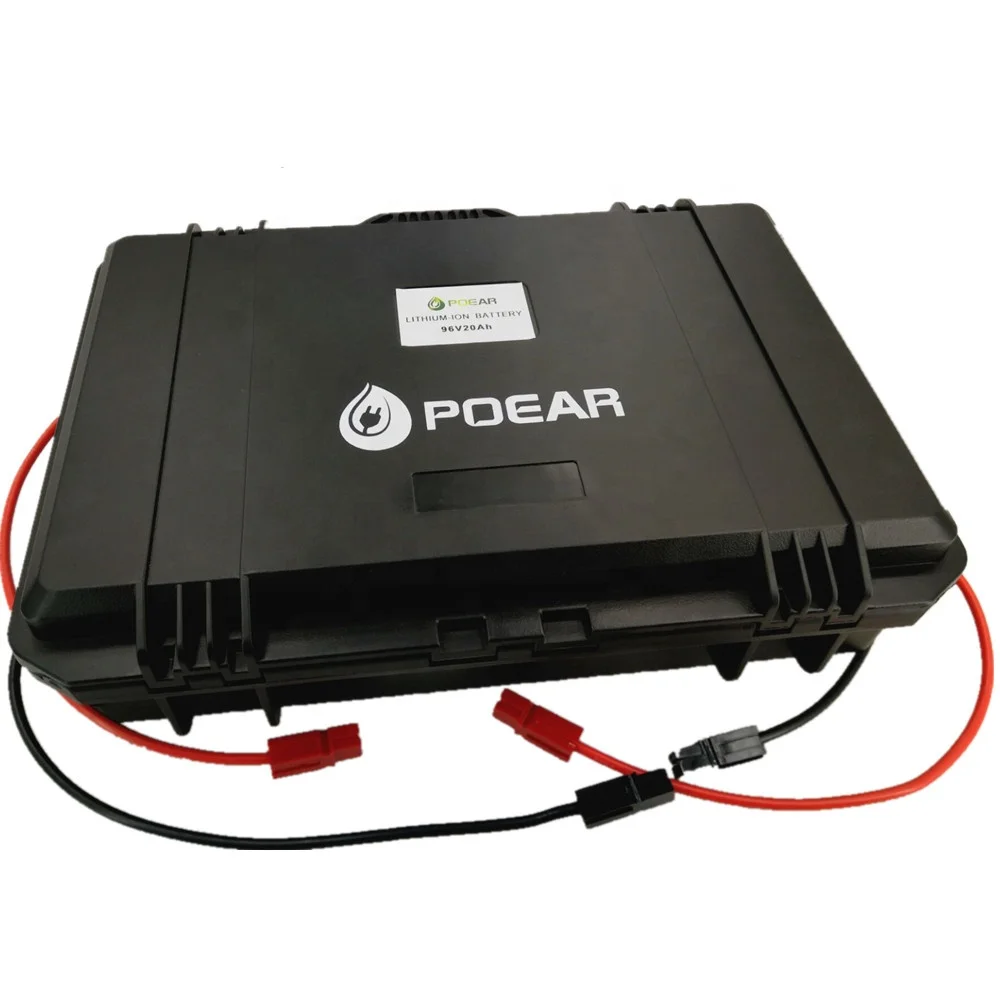 
96V 20Ah lithium ion battery packs with Polican box,power bank battery,rechargeable stored energy,UPS,OEM 