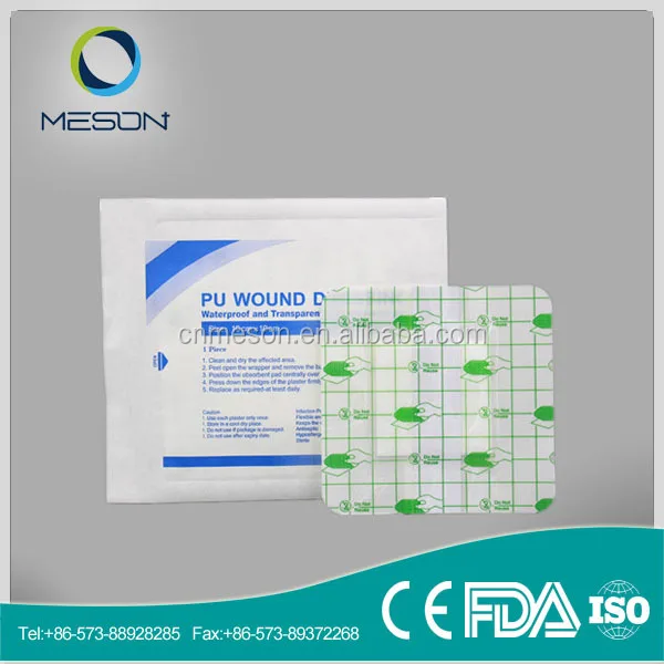Free sample breathable transparent surgical medical polyurethane film dressing