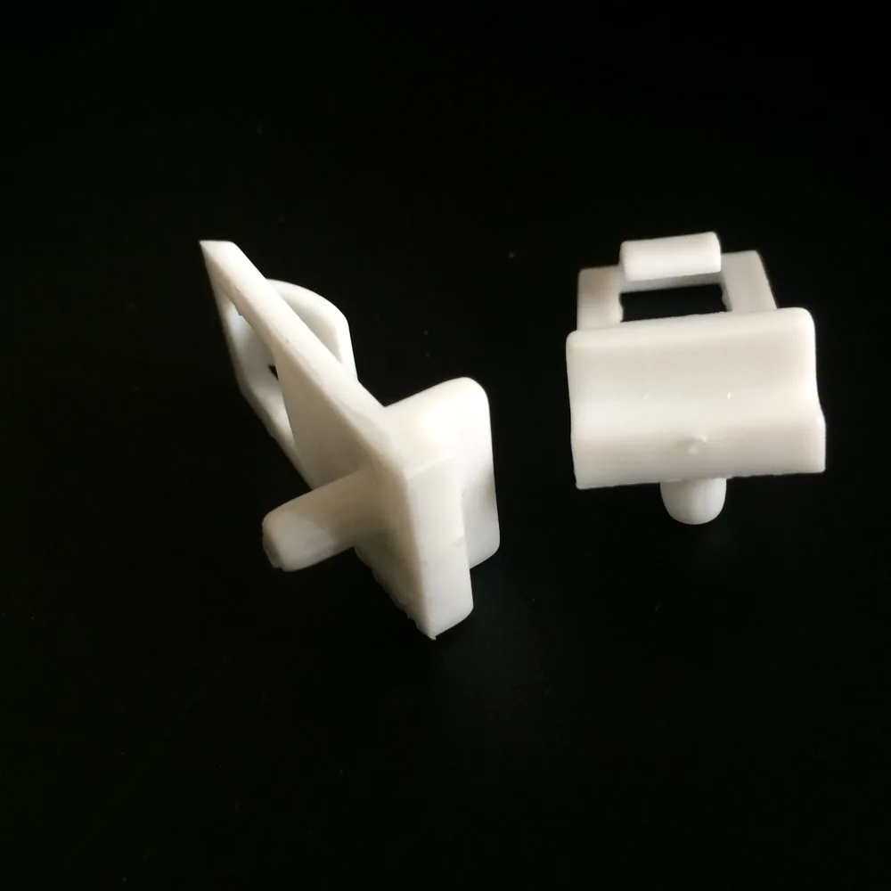 
White Plastic shelf support clamp shelf for 5mm Pin 