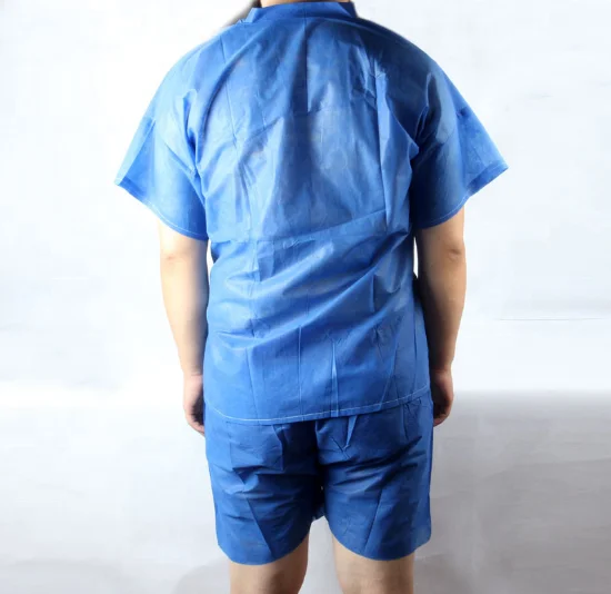 
100% vigin material comfortable disposable PP non woven bath robe kimono gown 