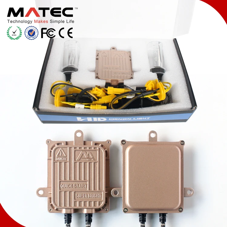 Quick start super bright AC 55W hid kit 6000K white H1 H3 880 H7 H11 9005 9006 5202 9012 hi/lo H4-3 H13-3 xenon headlight