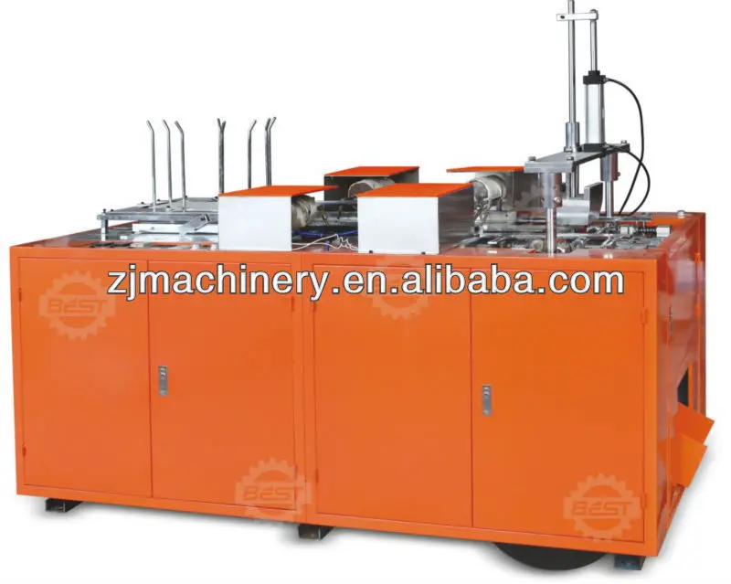 The latest paper lunch box machine ,lunch box making machine,take out box forming machine