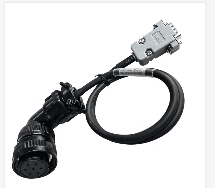 DBH 15P male to  aviation head 90 degrees 7P T-SB/20276 2P  24AWG BLACK CABLE