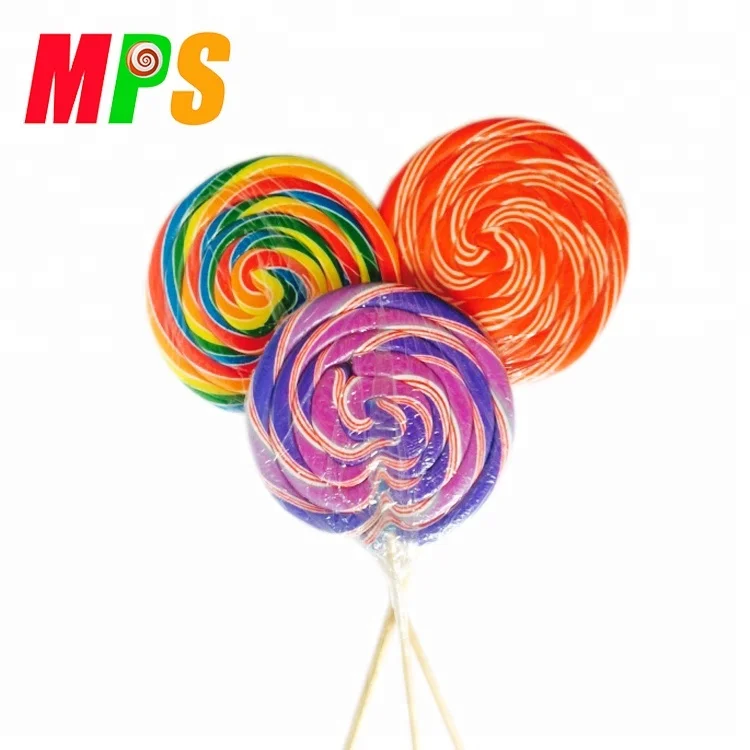 2018 Colorful swirl Big Lollipop sweet Candy for sale