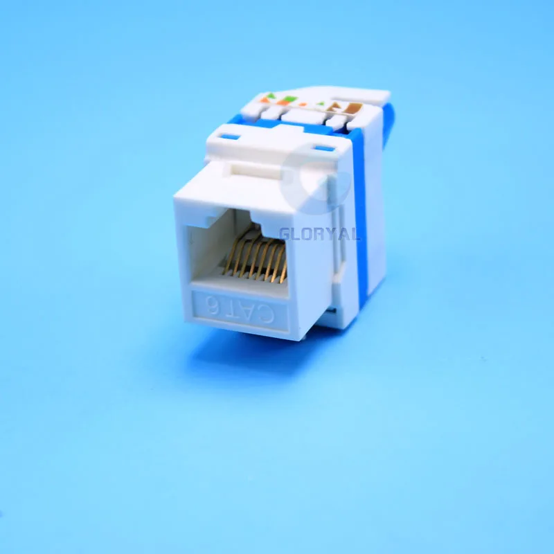  Бесинструментальный вращающийся UTP Cat6 RJ45 keystone
