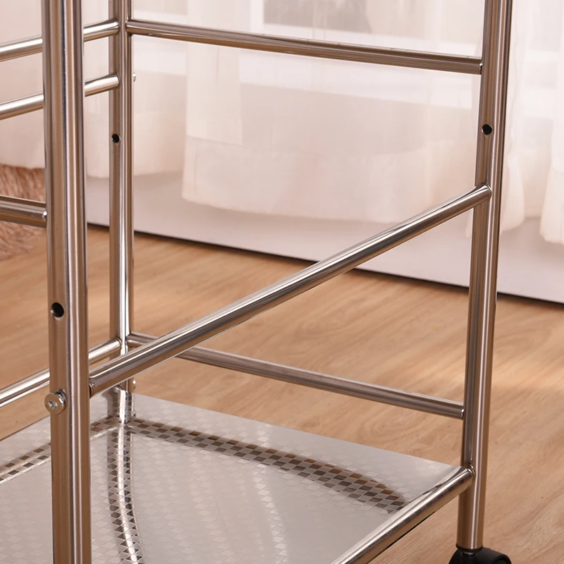 NEW 3 TIER STAINLESS STEEL KITCHEN DINING TROLLEY SERVING CART