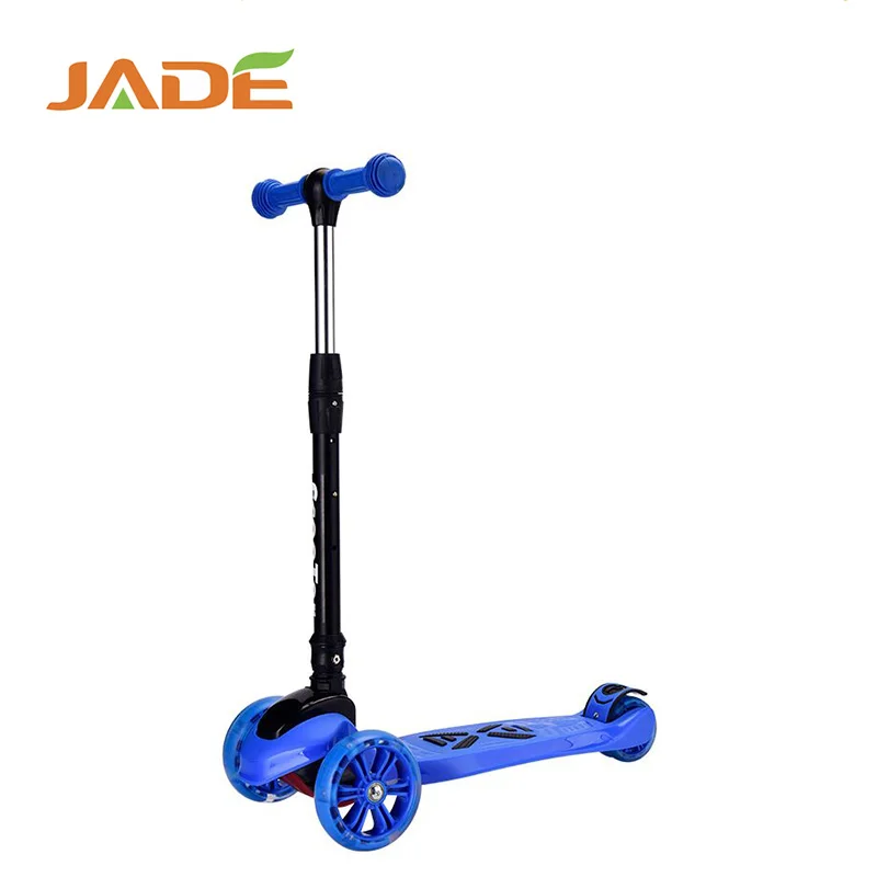 ZheJiang manufacturer kids 3 LED Light wheel scooter folding kick scooter for baby age
