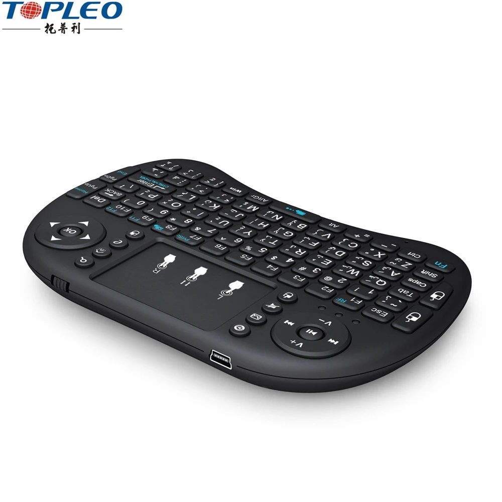 keyboard Rii mini i8+Green WITH BACK-LIT touchpad mouse for smart TV/Android BOX