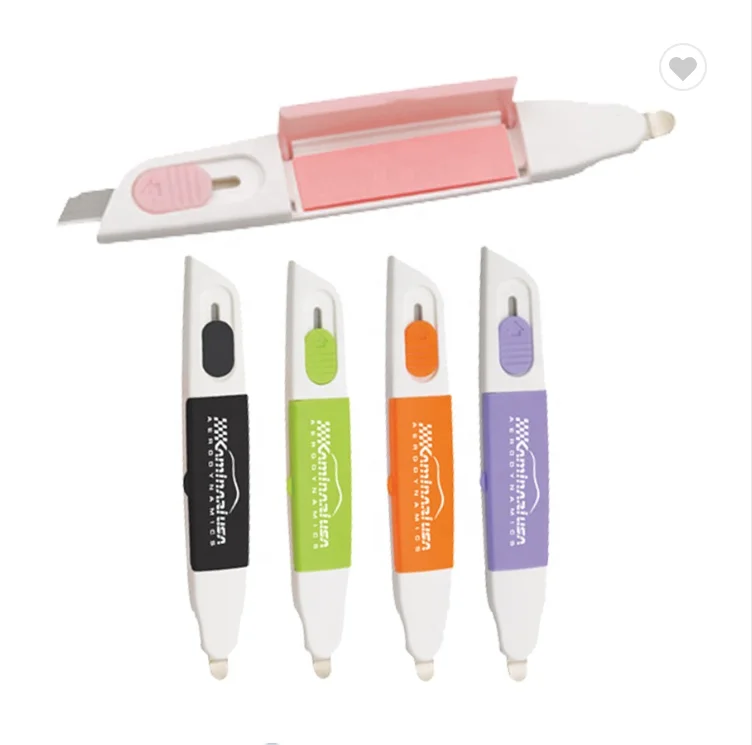 
Для офиса школы 3 в 1 Многофункциональный штапельного приспособление для удаления внутреннего стерженя с канцелярский нож и блокнот для заметок на клейкой основе держатель 