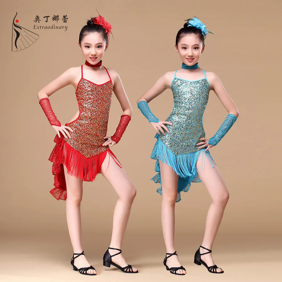 TL00991 new arrival wholesale latin dance dress child dresses