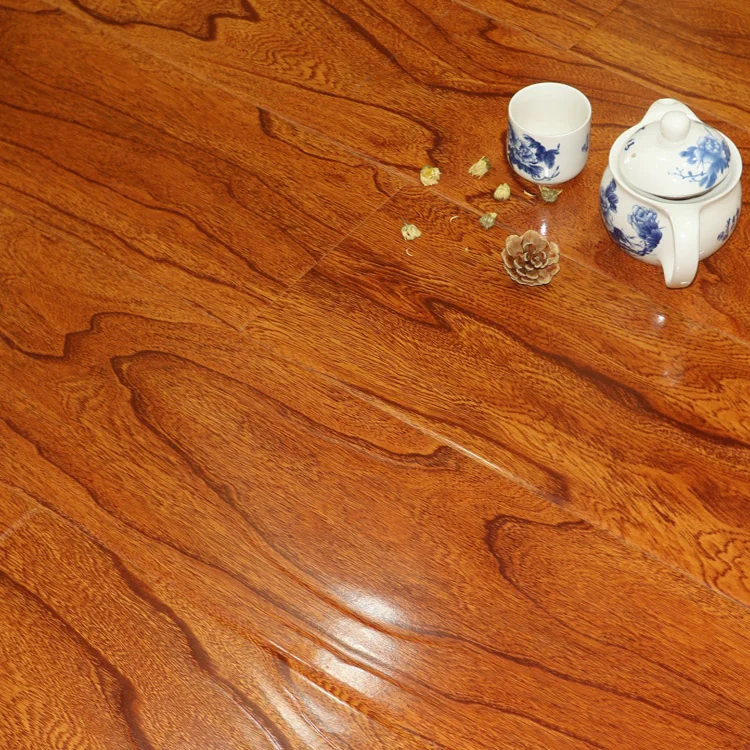 8mm wax anti scratch laminate wood flooring