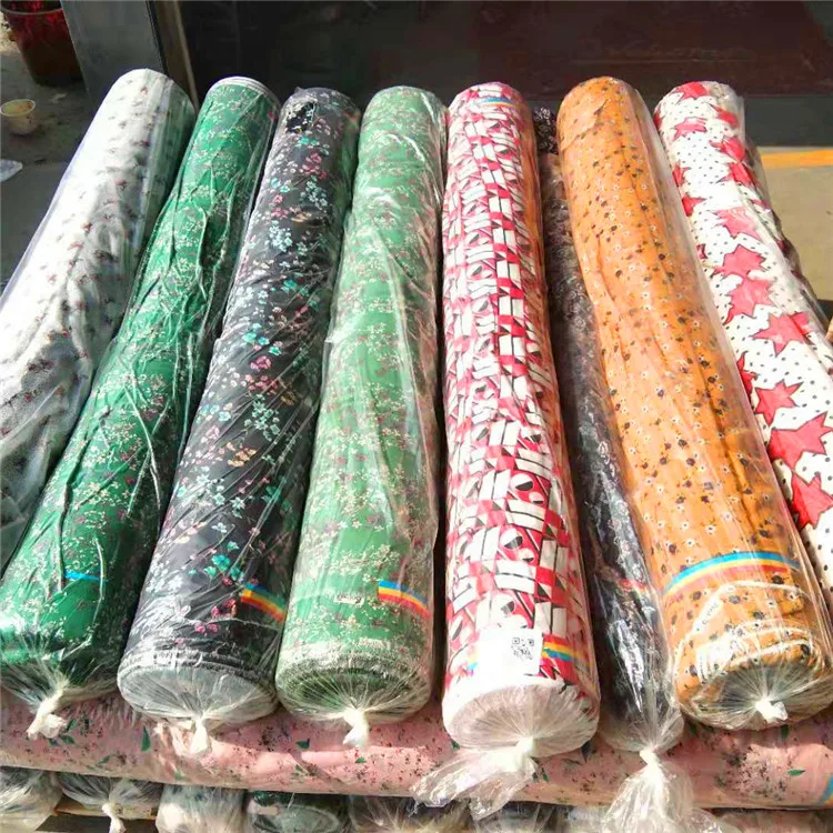 
cheaper price pure silk crinkle printed floral glitter printed chiffon linen fabric in yiwu stocklot cheap price 