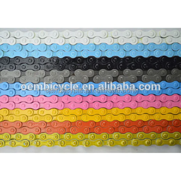 Цветная велосипедная цепь с фиксированной передачей