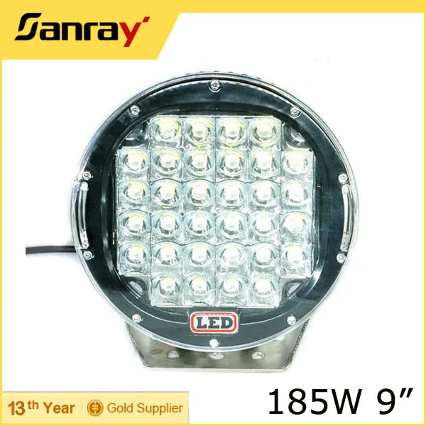 Новый дизайн 9 дюймов 185 Вт led work light красный и черный корпус