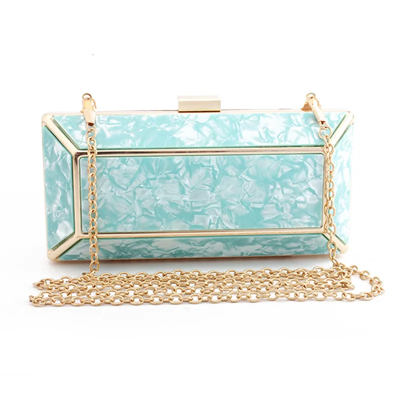 Акриловая сумка в руке, Мраморная обеденная сумка, Женская вечерняя сумка для банкета