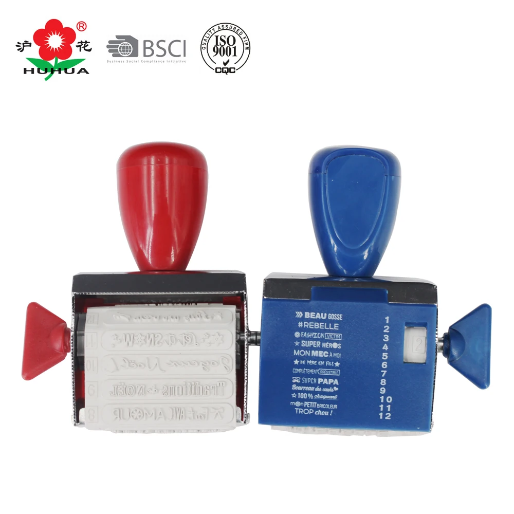 Office Text Roller Rubber Stamp