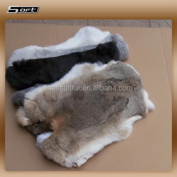 Factory direct supply Shoe Garment Bag Animal Fur Material real rabbit skin