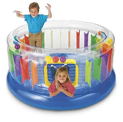 LC Inflatable Colorful Jump O Lene Kids Ball Pit Castle Bouncer For Age 3 Above