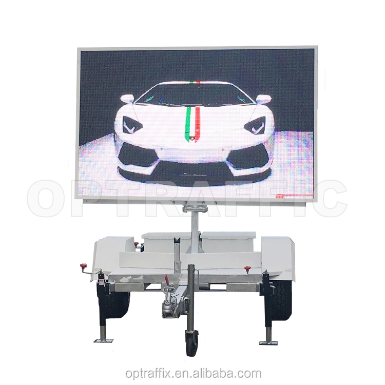 19A OPTRAFFIC Mobile LED Advertising Display Signs Trailer