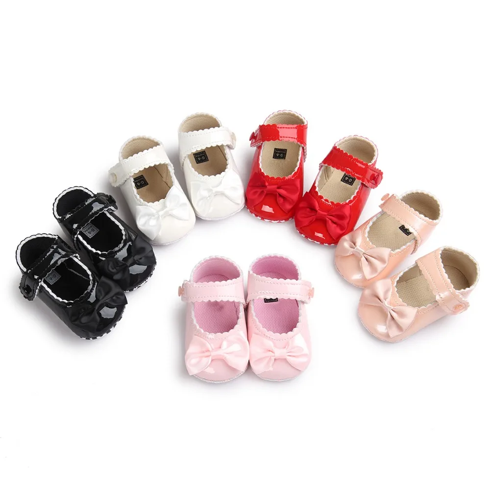 New Cute White Color Genuine Leather Baby First Walker Girl Shoes