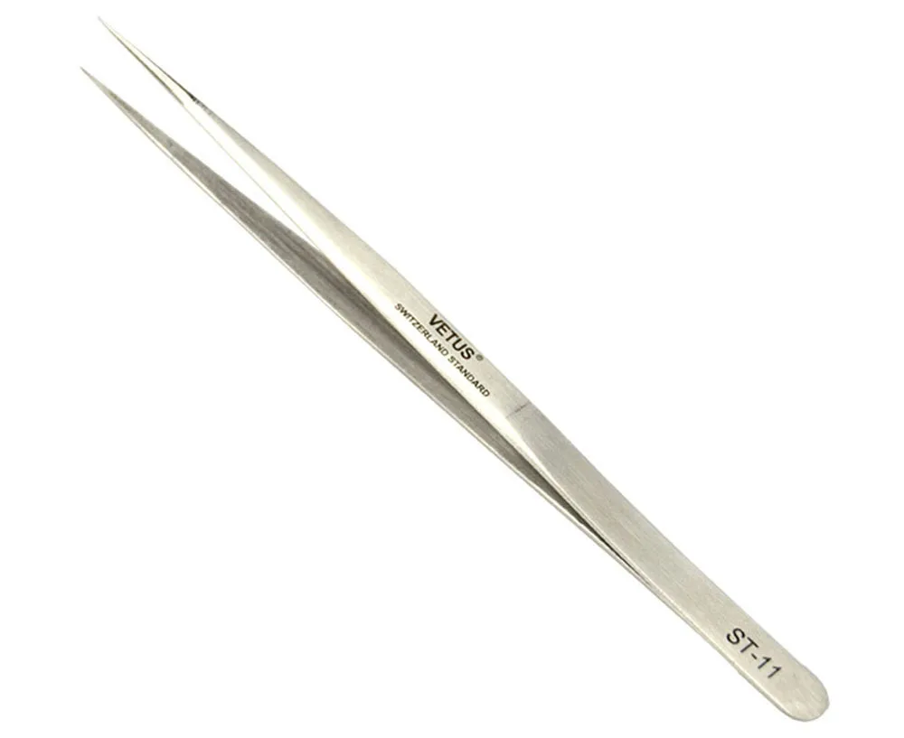 ST-11 ST-12 ST-15 ST-17 алмаз сцепление с поверхностью из нержавеющей стали, объем ресниц пинцет метка частного назначения