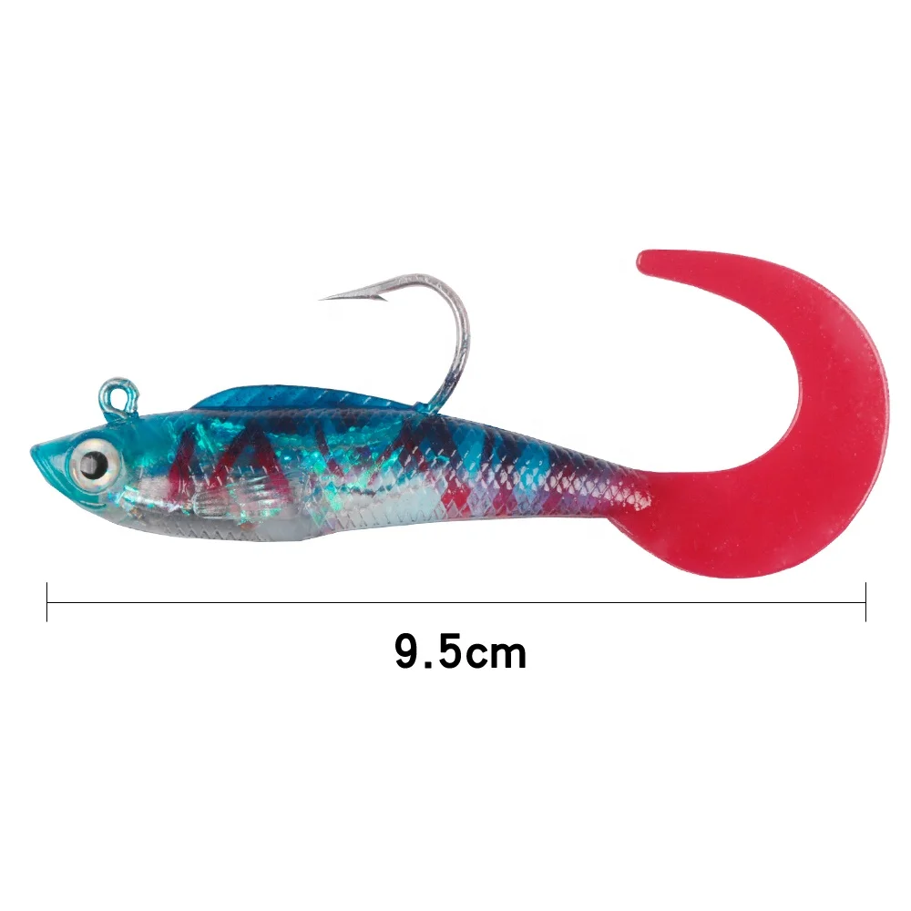 
wholesales new kinds 3d eyes for fishing lures 18g 95mm soft plastic lure sinking fish lure vib 