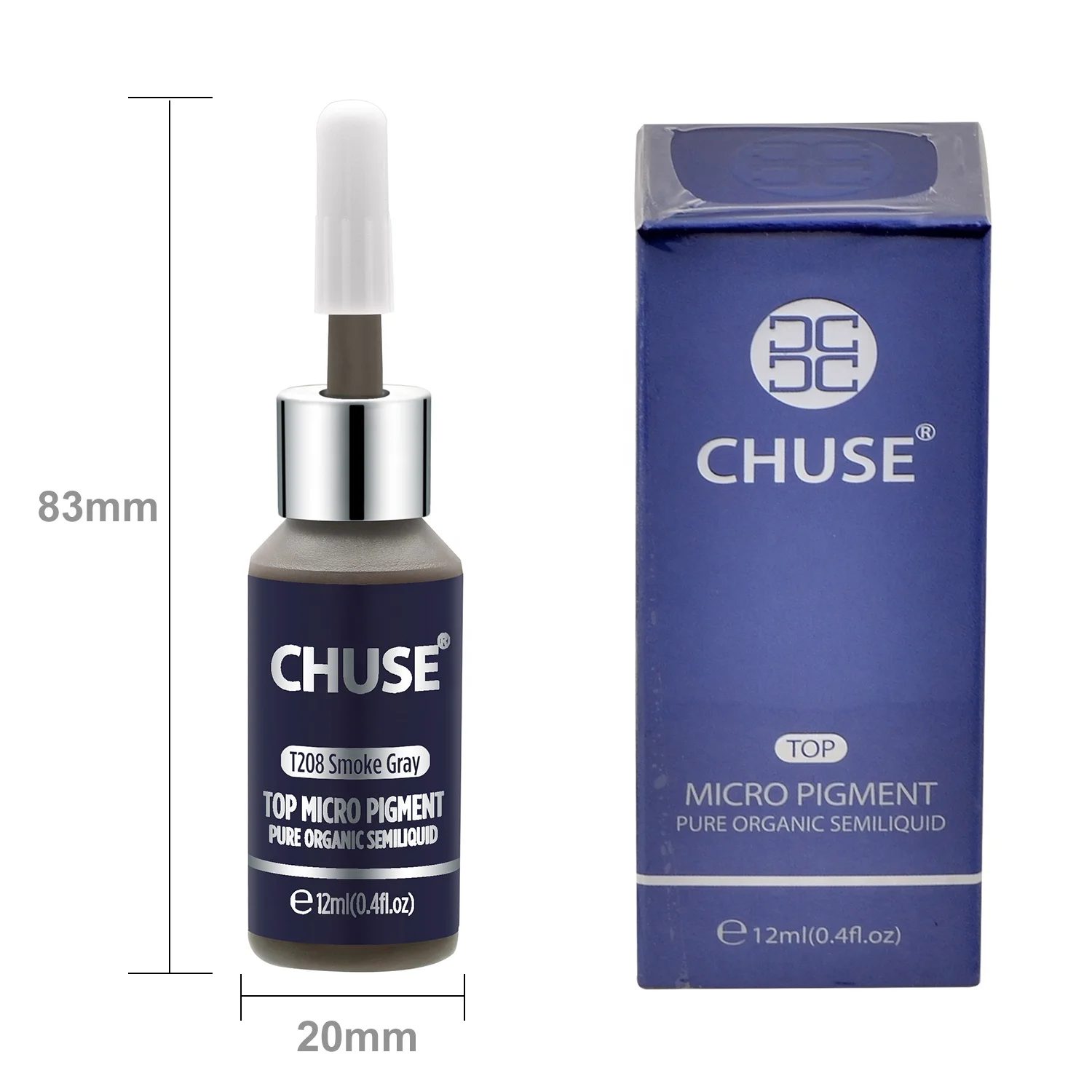 CHUSE Hot Selling Microblading Pigment Eyebrow Semi Permanent Tattoo Ink 12ml