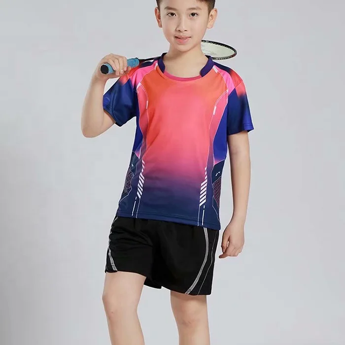 Sublimation Badminton Jersey Custom logo Tennis Shirt Club Team Sports Uniform