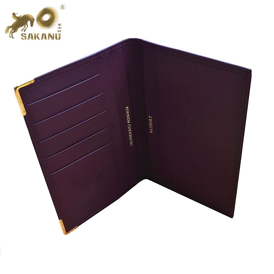 leather passport holder passport wallet with gift box