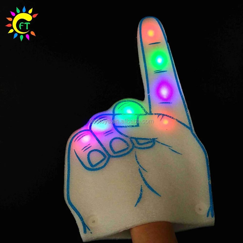 
Funny Fashion Glow LED Foam Finger 