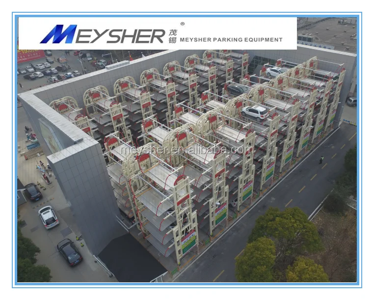 PLC control vertical rotary car parking system automated parking equipment smart parking lift with CE certification