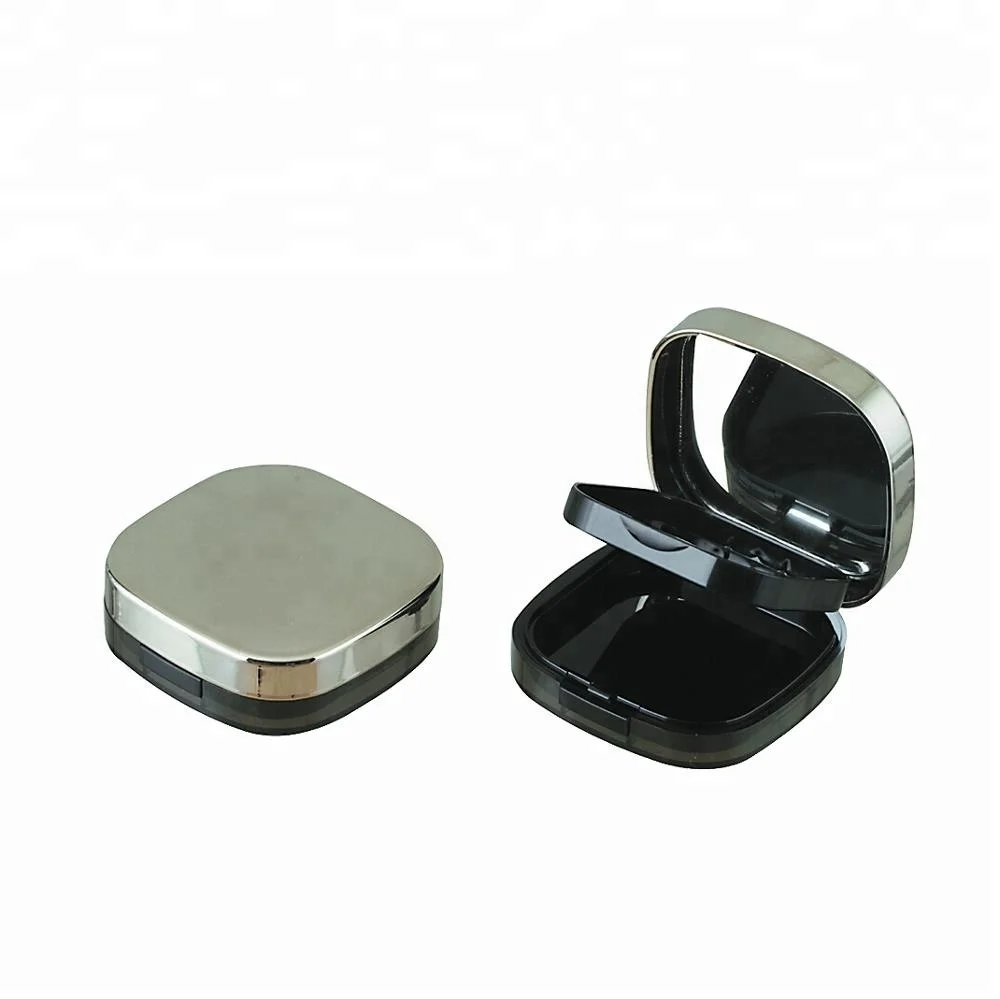 Empty Square Custom Foundation Compact Powder Container Face Powder Case