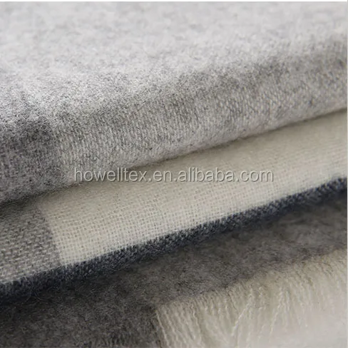 
100% Cashmere scarf Shawl yarn dyed cashmere jersey fabric for women 