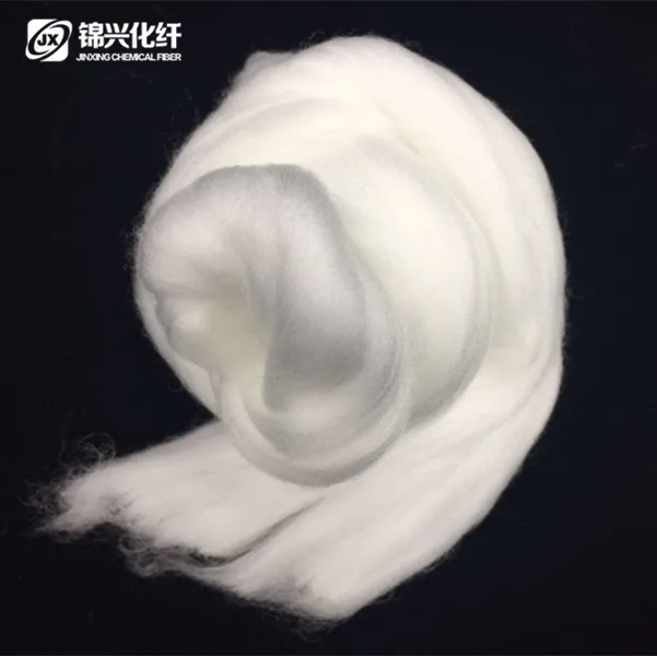 Nylon staple fiber tops 3D*88-98mmsemi-dull raw white virgin for wool spinning