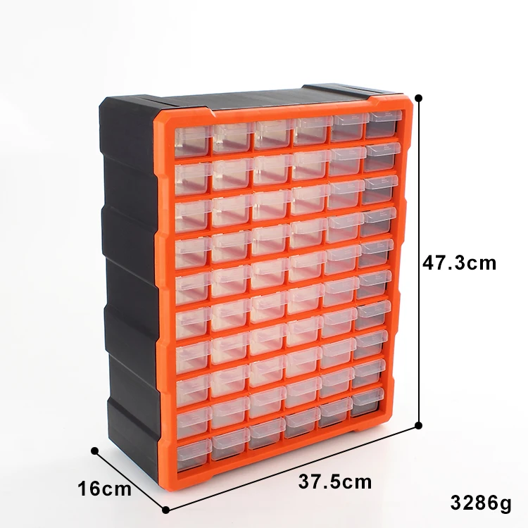 
adjustable cardboard 60 drawers plastic US gereral tool parts box 