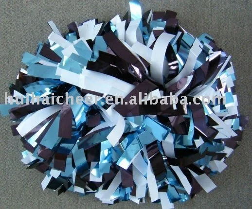 cheerleading pom poms for cheerleader with factory directly supply and waterproof shed-proof fade resistant