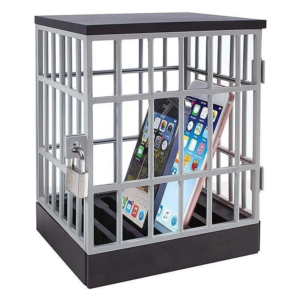 European Patented cell Phone Jail  lock up family time Phones Prison Safe Smartphone Stand Holders Classroom Storage Gadget